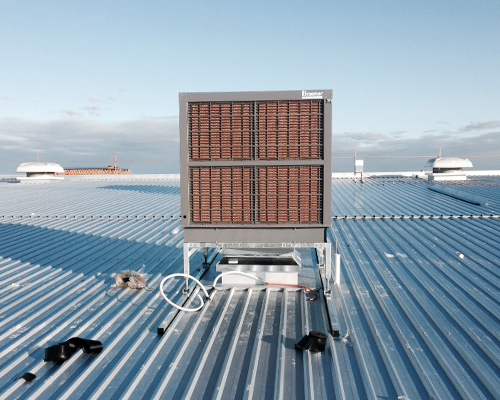 warehouse air conditioning install